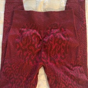 Gym Shark red/pink leggings medium